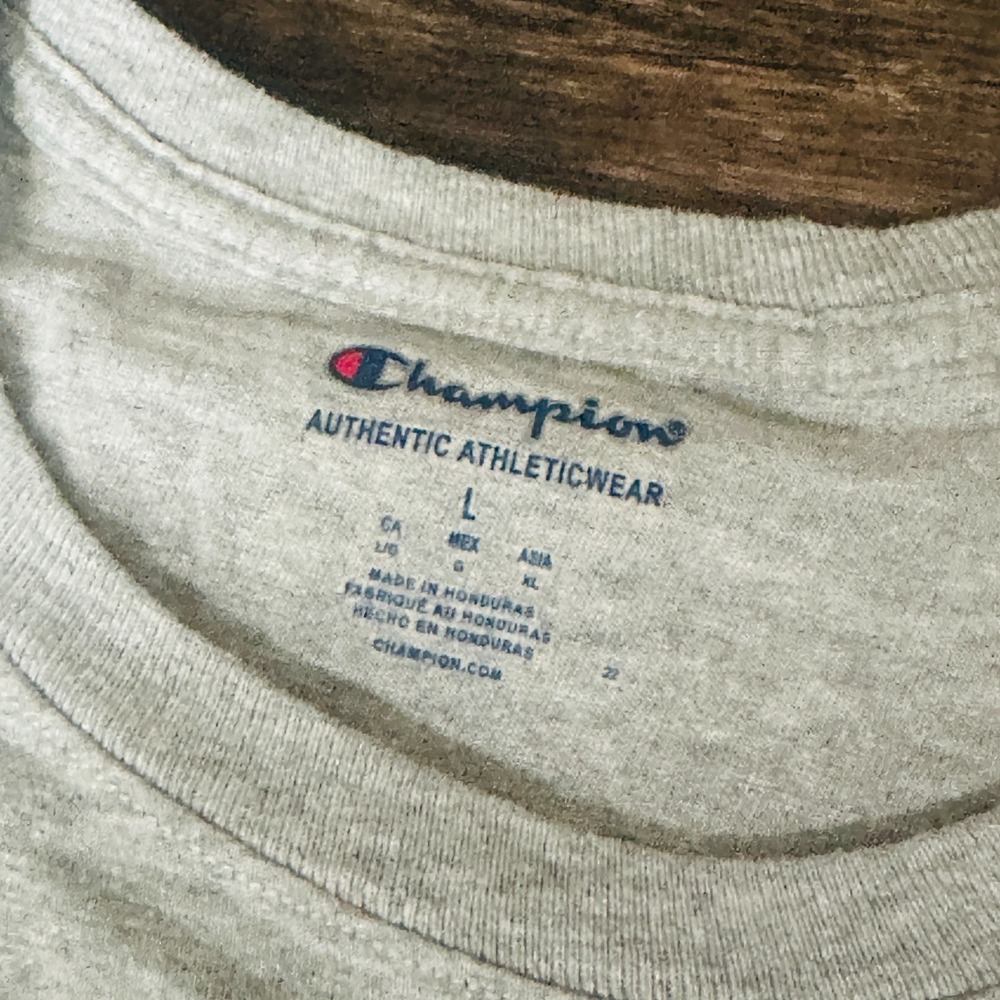 Champion Athleticwear - Men's Graphic T-Shirt- L  Large Gray - Running - Picture 3 of 9